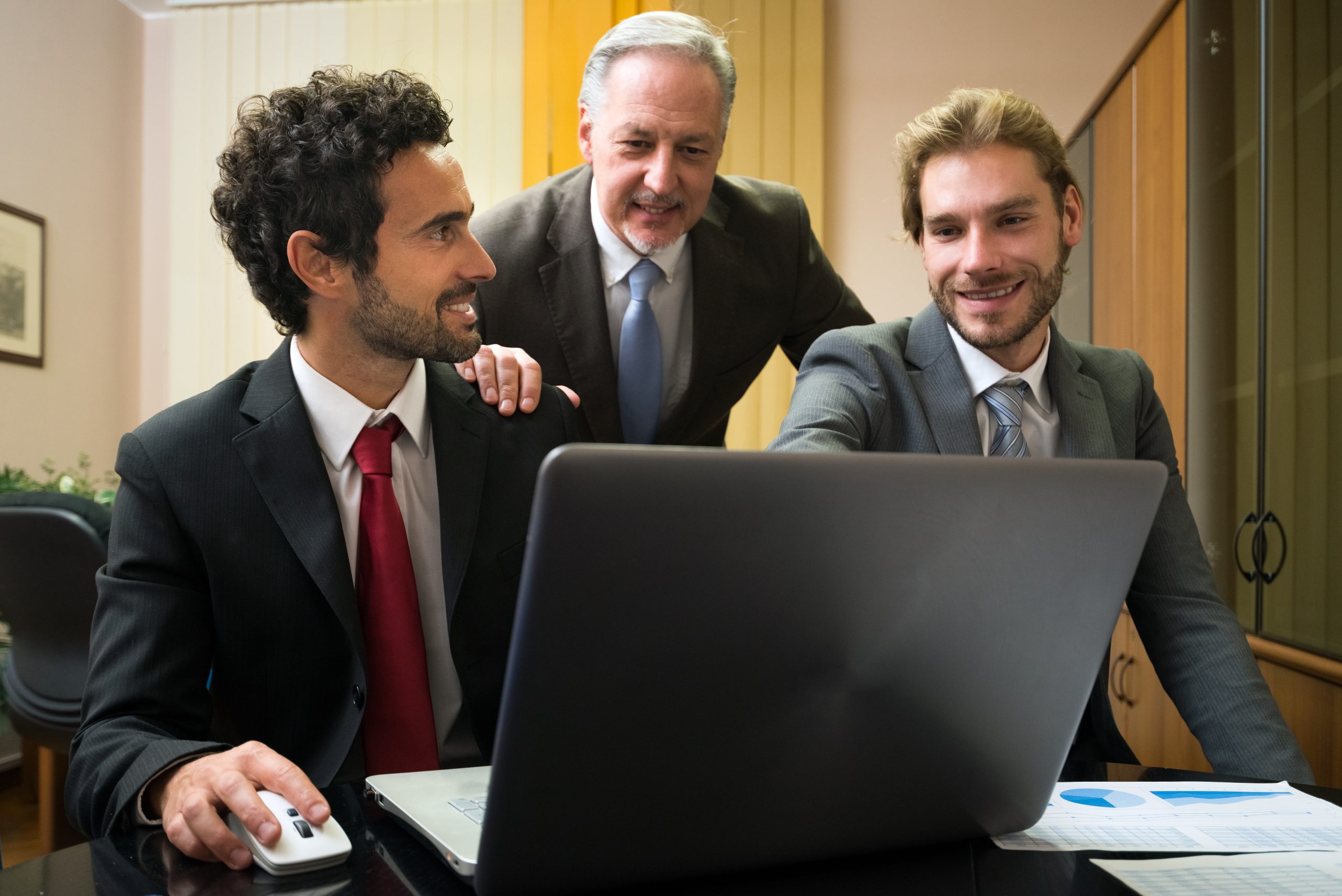 Business people at work